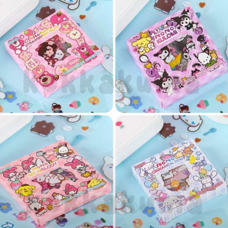 

KKM SANRIO MINI Stiker Box Karakter Kartun Lucu 1 Box isi 1 Lembar Waterproof Sticker Set for Kids