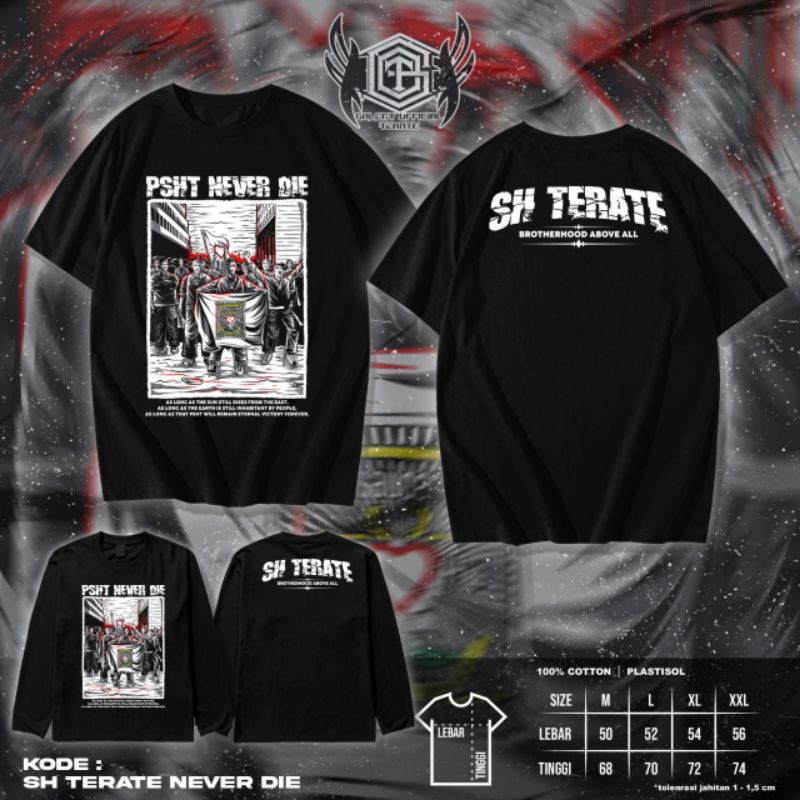 KAOS SH TERATE NEVER DIE TERLARIS KAOS SH TERATE MURAH KAOS SH TERATE KEREN KAOS SH TERATE TERBARU K
