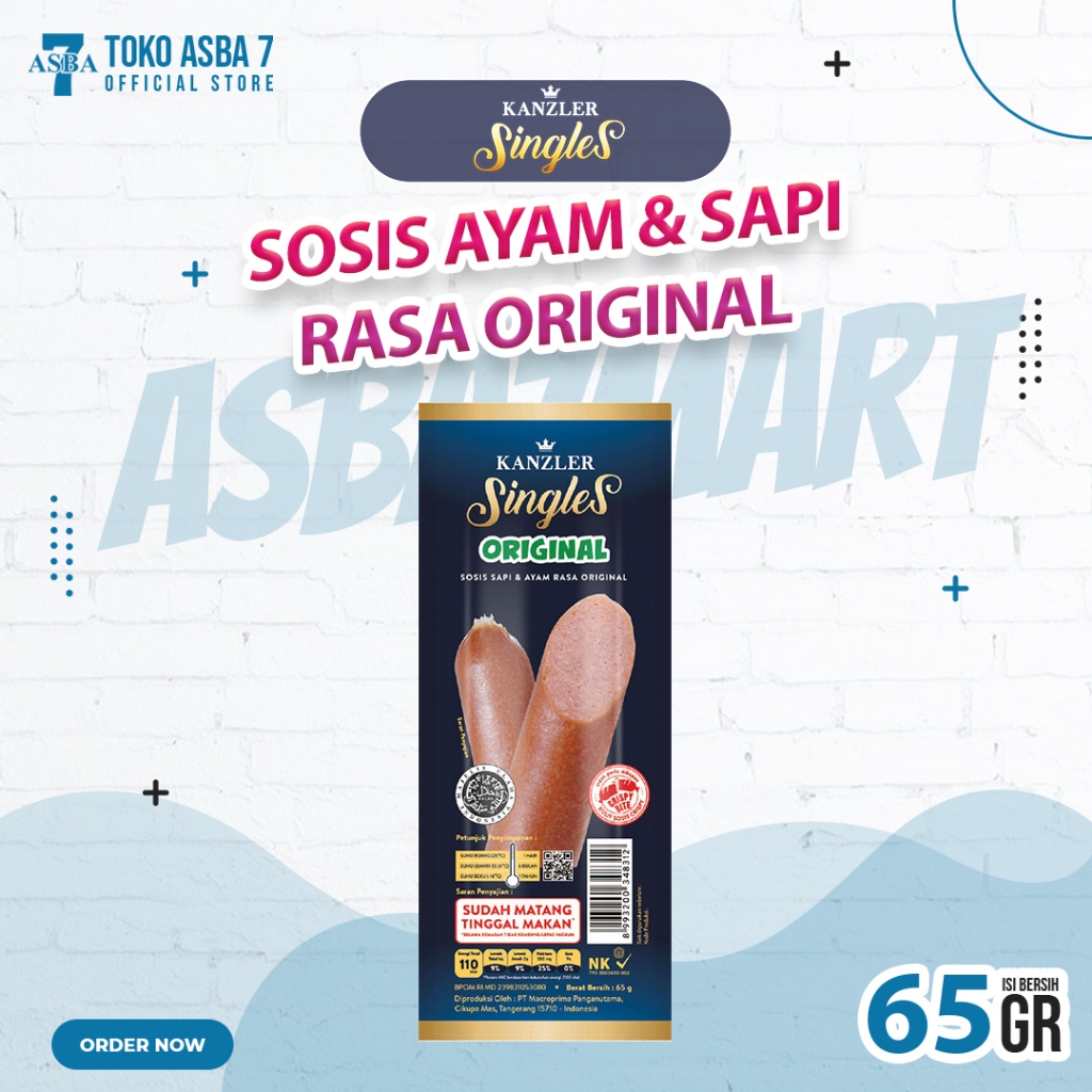 

KANZLER SINGLES SOSIS ORIGINAL 65G