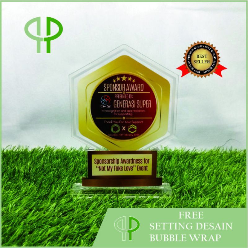 Plakat Akrilik Custom | Plakat Custom | Plakat PKL | Plakat Magang | Plakat Ucapan Terima Kasih