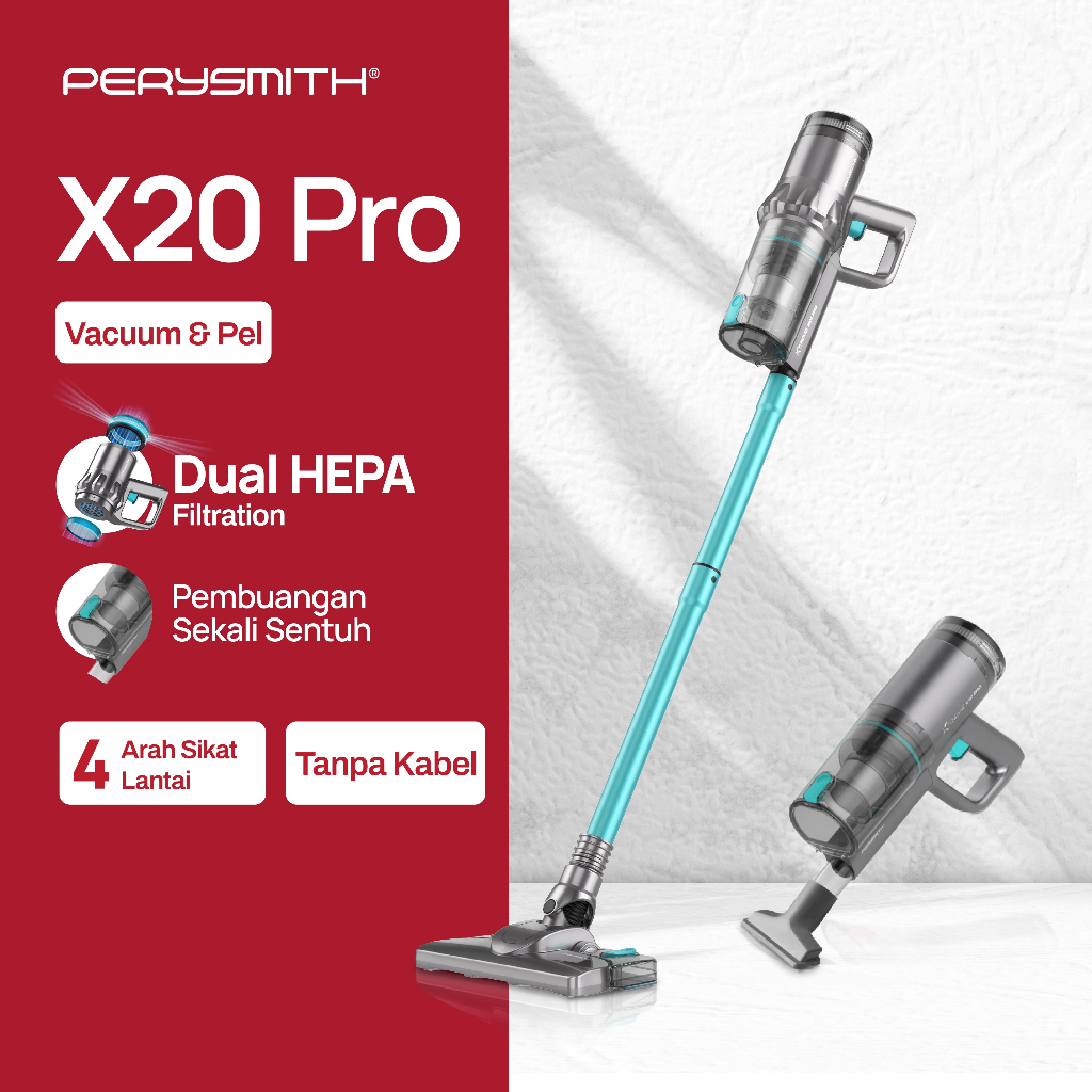 Perysmith X20 PRO Vacuum Cleaner Robot Penyedot Debu