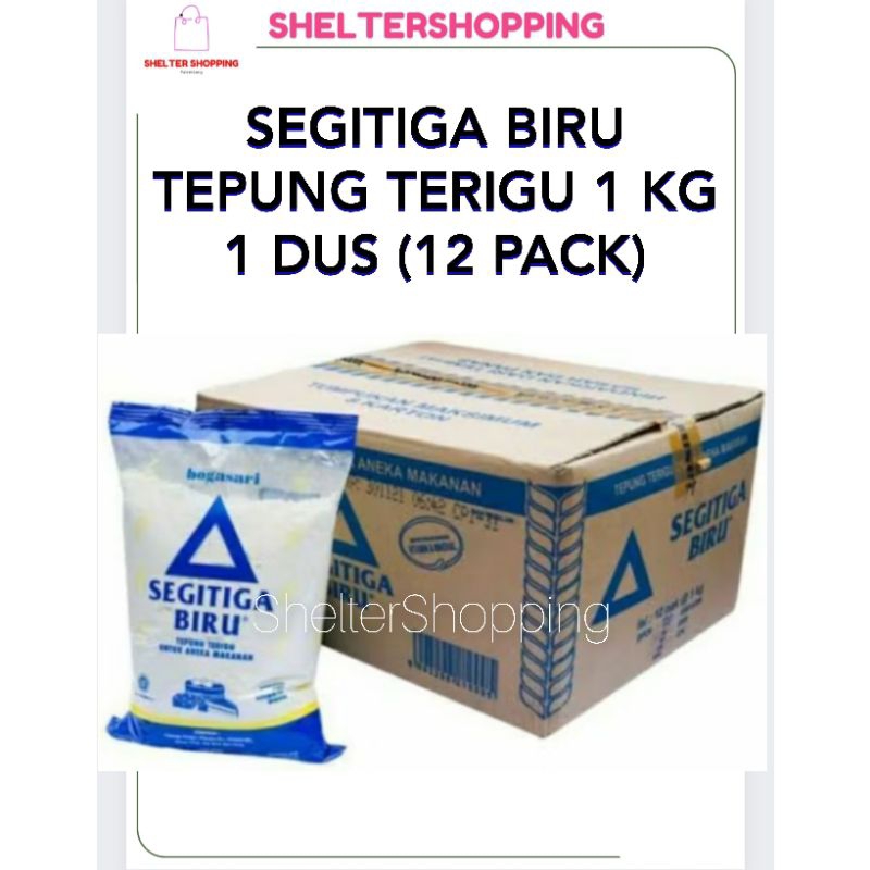 

(INSTANT) SEGITIGA BIRU Tepung Terigu 1 KG (1 Dus)