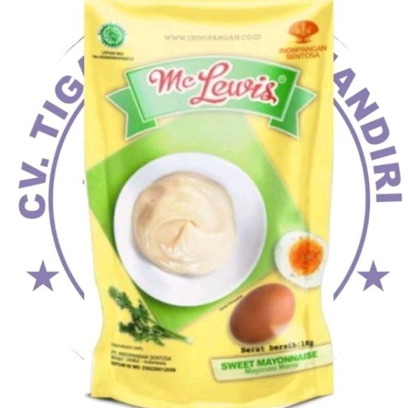 

MC LEWIS SWEET MAYONAISE POUCH 1KG