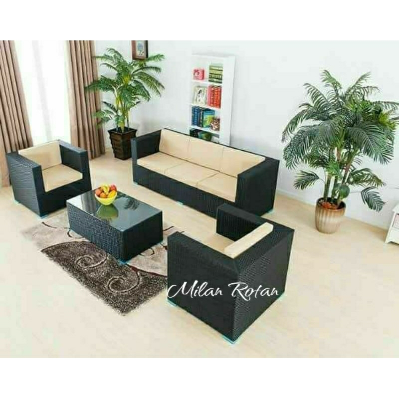 Kursi Sofa Ruang Tamu | Kursi Sofa Rotan Sintetis 3.1.1 Minimalis