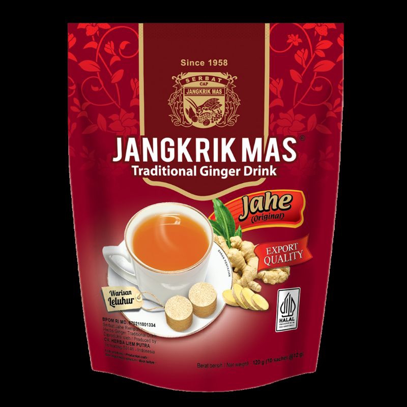 

Jangkrik Mas Serbat Jahe Original Pouch