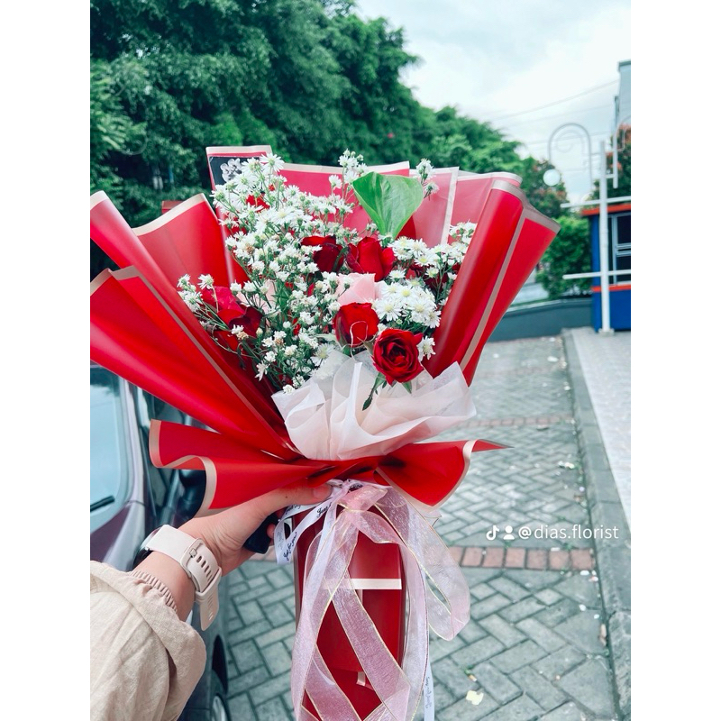 buket bunga hidup
