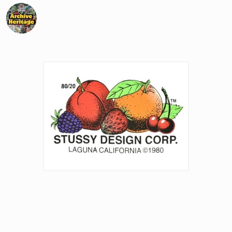 

sticker Stussy Design Corp laguna california fruit logo brand streetwear hypebeast stiker