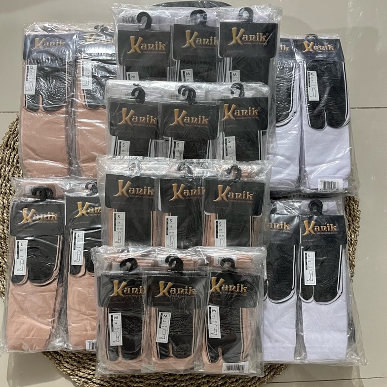 KODE U49E Kaos Kaki Kanik Jempol Telapak Hitam Uk S  M L dan XL Harga Untuk 1 Lusin 12 Pasang