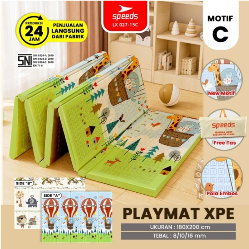 SPEEDS tikar playmate 180x200 tebal karpet anak Karpet Anak playmate