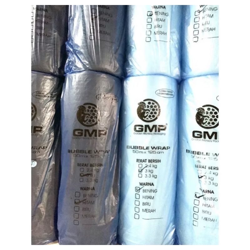 

BUBBLE WARP GMP 3 KG BENING DAN HITAM