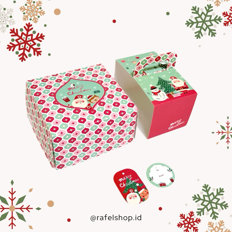 

5 Set Box Tenteng 12x12x7 cm Natal Brave