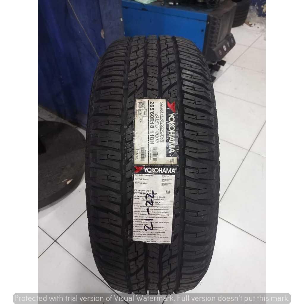 BAN MOBIL RING 18 YOKOHAMA GEOLANDAR A/T -G015 110H UKURAN 265 60 R18