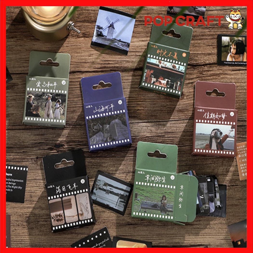 

PC Deco Sticker Aesthetic Sticker Box Mini Instant Eye Ten Thousand Years Sticker 46pcs Deco - SP14
