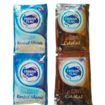 

SUSU BENDERA 1 PACK ISI 6 sachet /Frisian Flag Susu Kental Manis Sachet @6 sachet