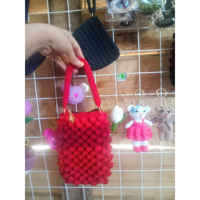 Tas tenteng hp Rajut