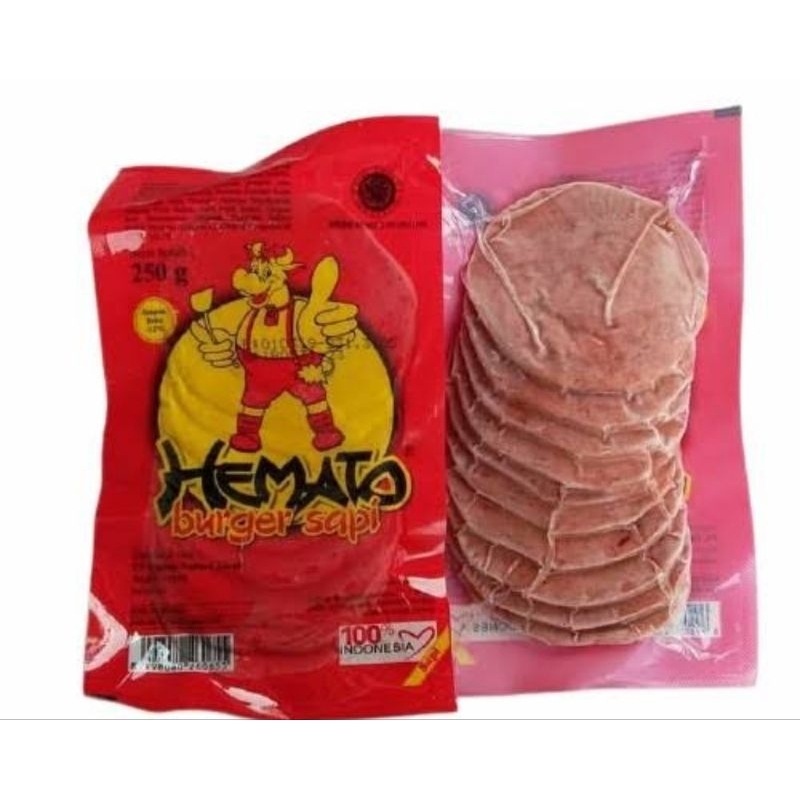 

Hemato burger sapi 250 gram