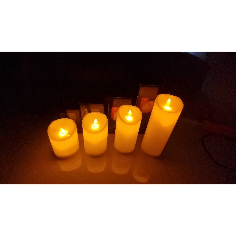 Lilin Baterai Goyang / Lilin Elektrik /Lampu lilin baterai Diameter 7.5cm