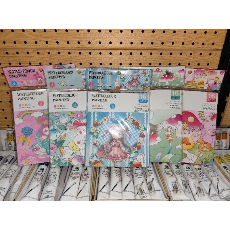 

WATERCOLOUR PAINTING | BUKU MEWARNAI WX-HQ ISI 16 LEMBAR