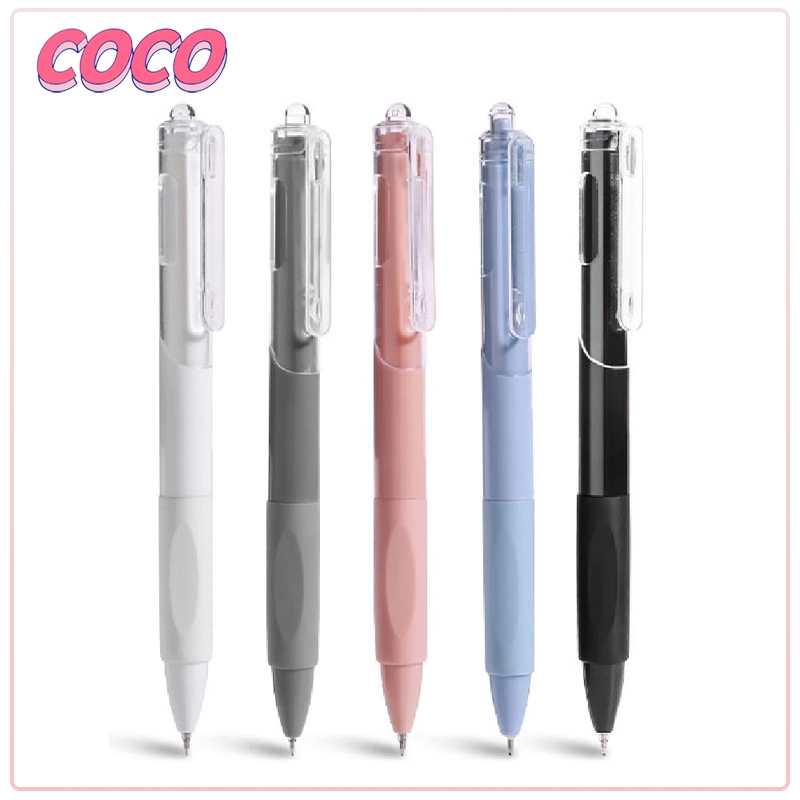

Pena gel isi ulang Morandi warna hitam 0,5 mm Pulpen Gel Retractable Penulisan Halus 1 PCS Alat Tulis Sekolah Kantor - coco_market