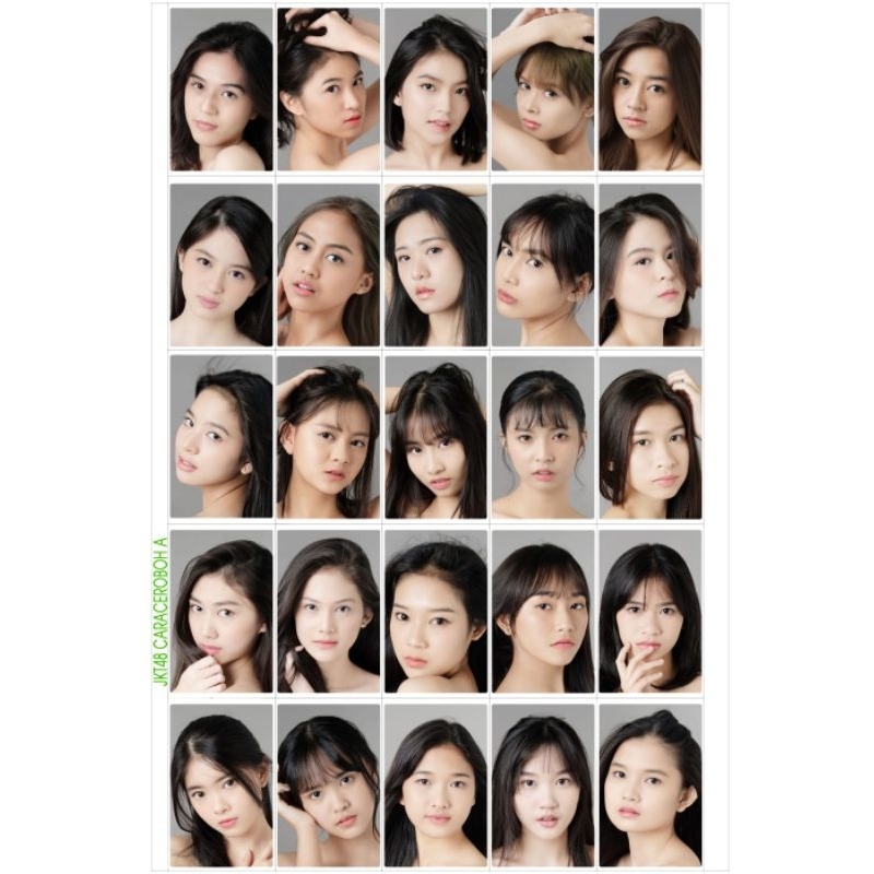 PHOTOCARD Jkt48 x CARA CEROBOH A Set JKT48 X CARA CEROBOH A PC Photocard Isi [25 Pcs] Unofficial Bol
