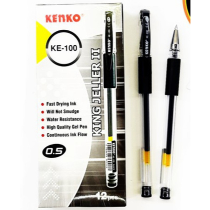 

(Pak/12Pcs) KENKO - Bolpen Gel KE-100 - 0.5 mm
