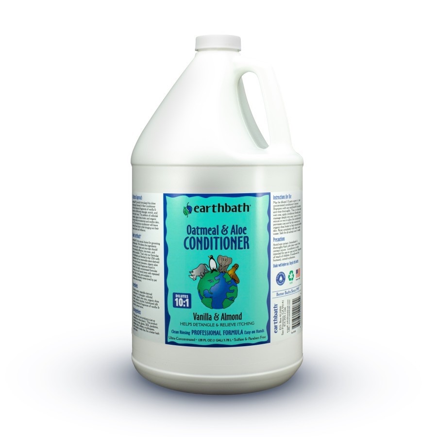 EARTHBATH Oatmeal & Aloe Conditioner Vanilla Almond 128oz - Dog shampoo 3.78L