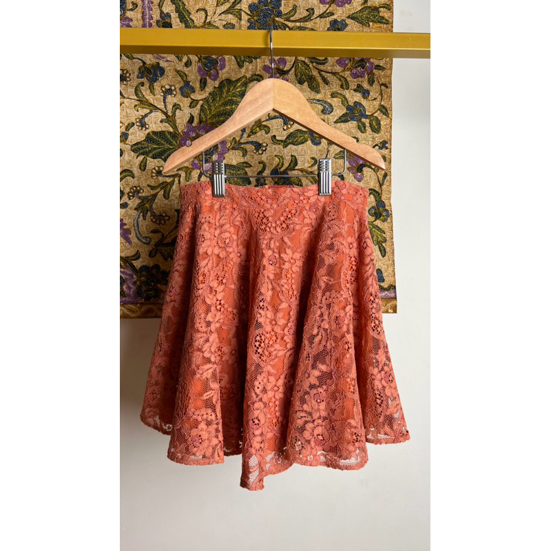 Rok Brokat Pesta Anak Terracota