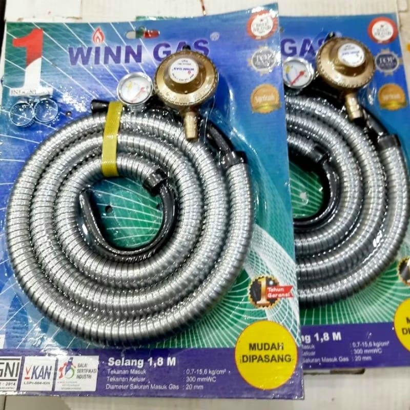 REGULATOR DAN SELANG GAS WINN GAS