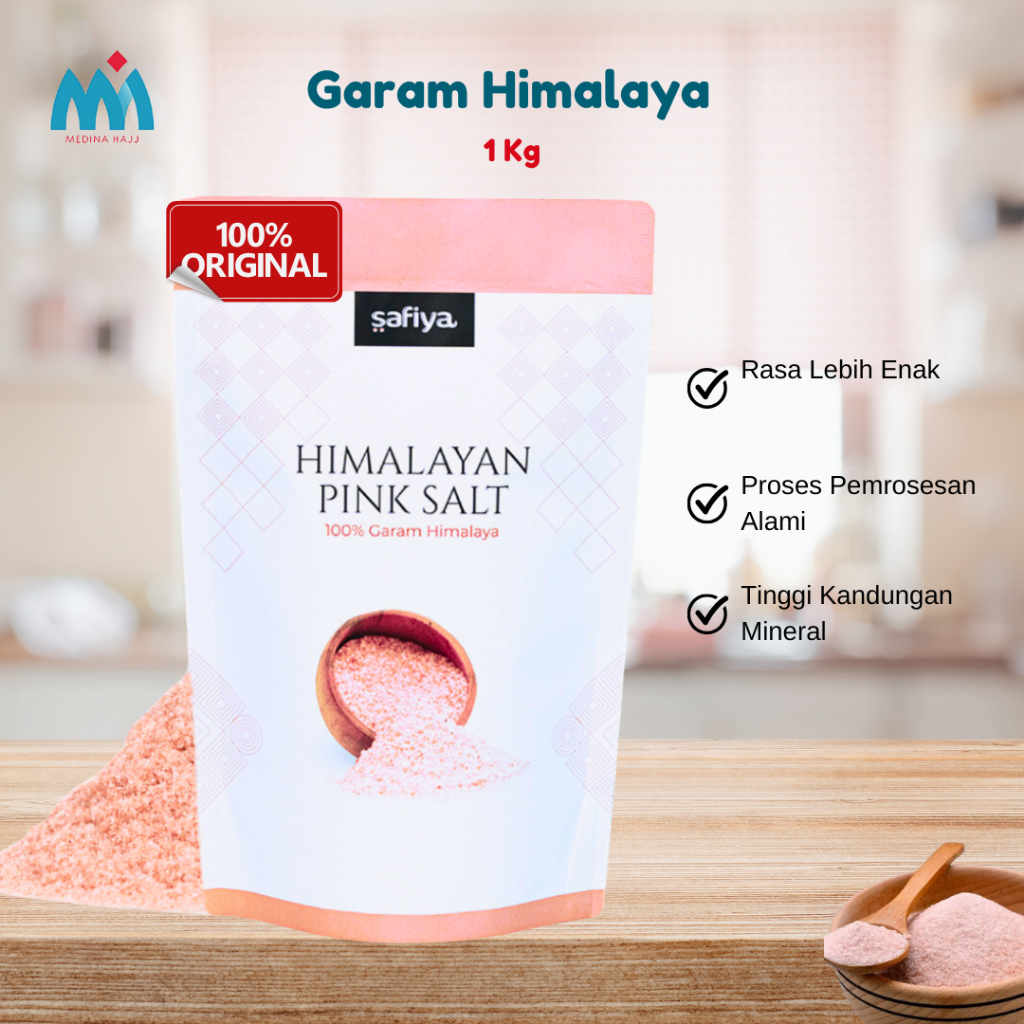 

Garam Himalaya 1 Kg Pink Salt Himalayan Super Premium