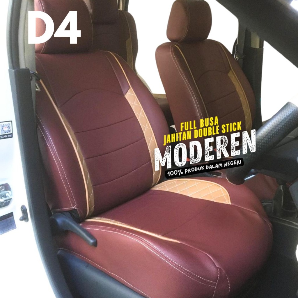 SARUNG JOK MOBIL CALYA/SIGRA BAHAN ZEUS 3 BARIS ANTI AIR ANTI DEBU