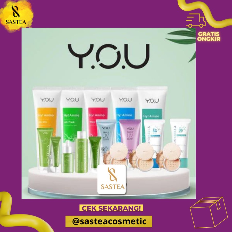 YOU All Produk Lengkap / You Hy! Amino Facial Wash / You Sunscreen / You Acne Plus Spot Care / You L