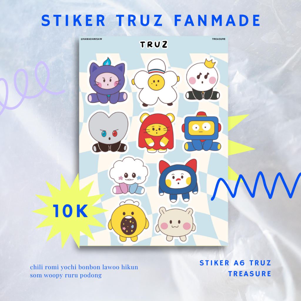 

TREASURE TRUZ FANMADE STICKER SET
