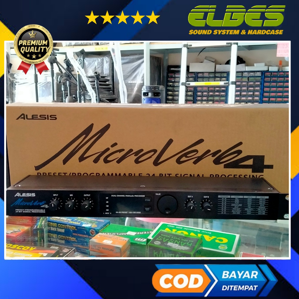 ALESIS Efect vocal microreverb4 24bit asli efek vokal bagus echo seperti zoom 1000 dan yamaha