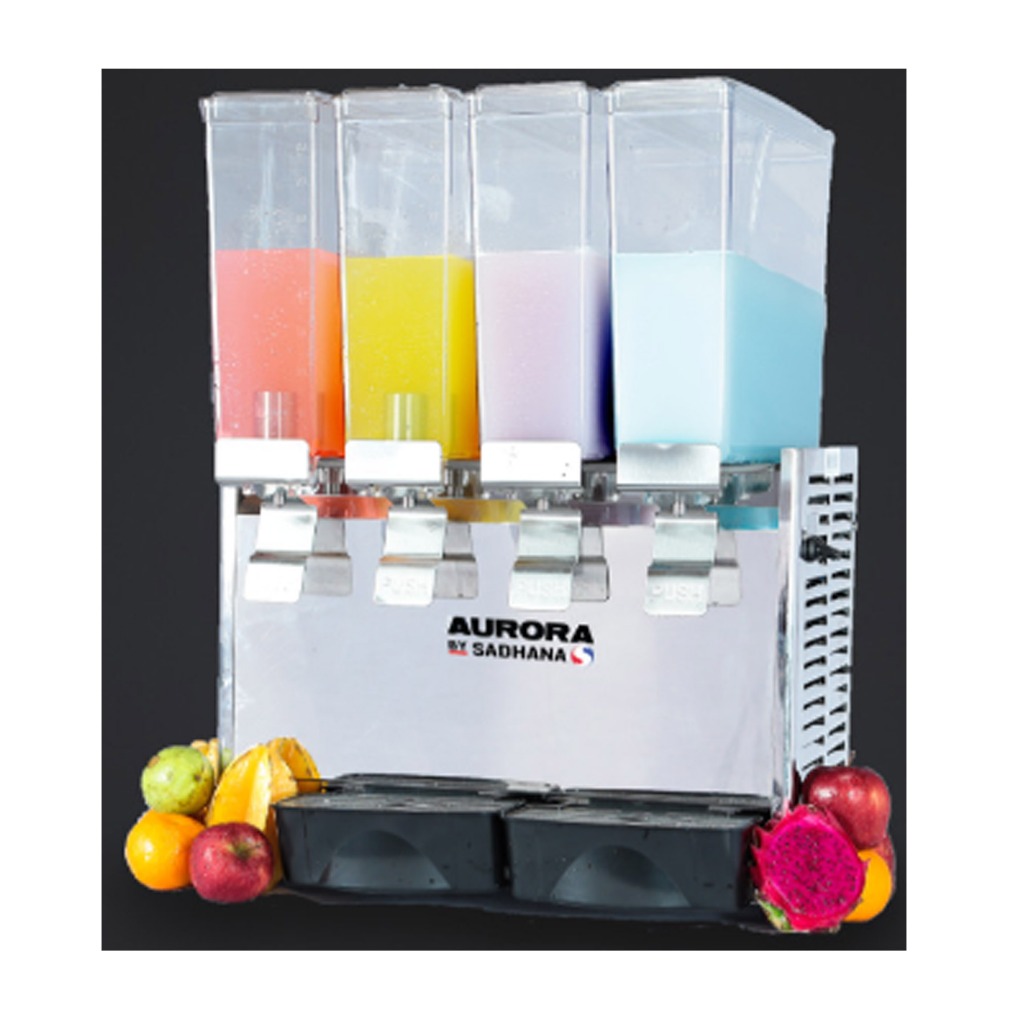 Aurora DD-48C Juice Dispenser Sytem Spray / Jus Dispenser 4 Tabung Dengan Pendingin Sistem Semprot D