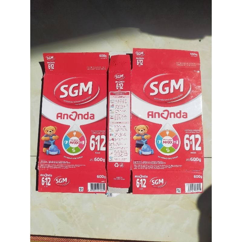 Kardus Susu SGM Bekas