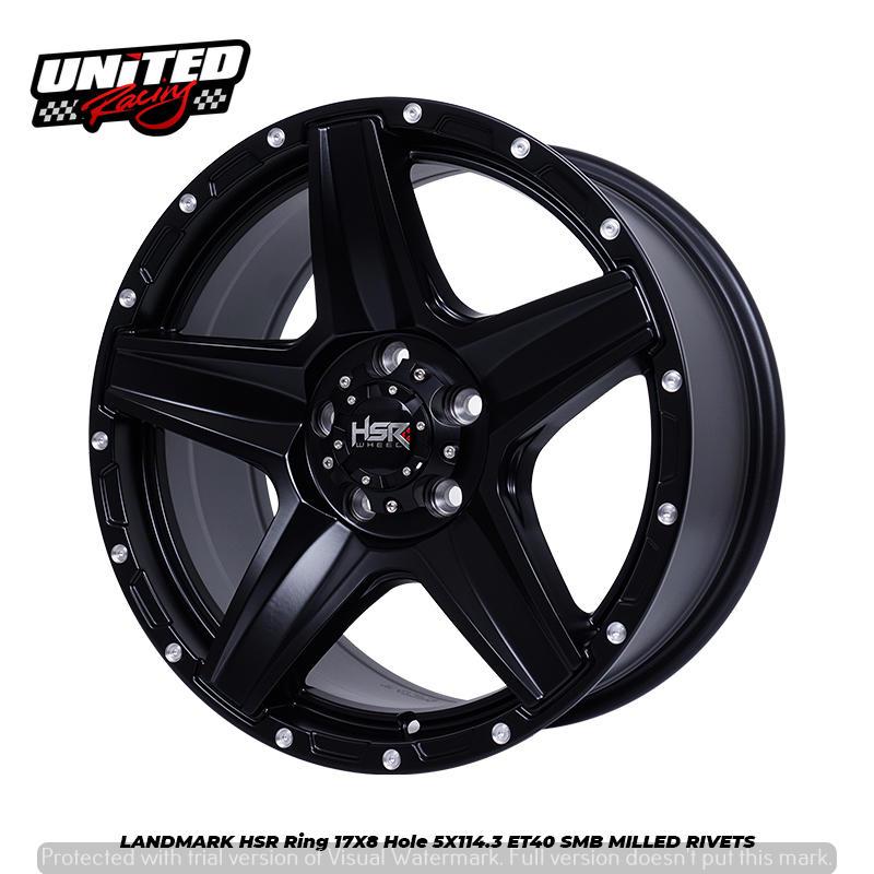 VELG MOBIL HR-V BR-V INNOVA SUZUKI XL7 EXPANDER RUSH TERIOS RING 17 LANDMARK HSR R17X8 LUBANG 5 ET40
