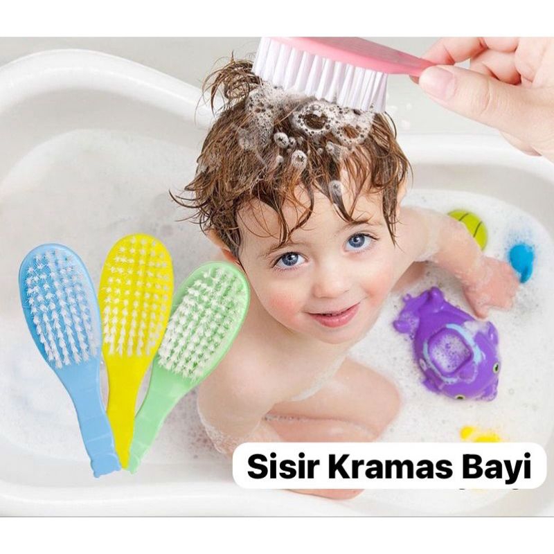 Sisir Sampo Bayi Anak / Sisir Bayi Newborn Sikat Lembut - Sisir Bayi Ketombe