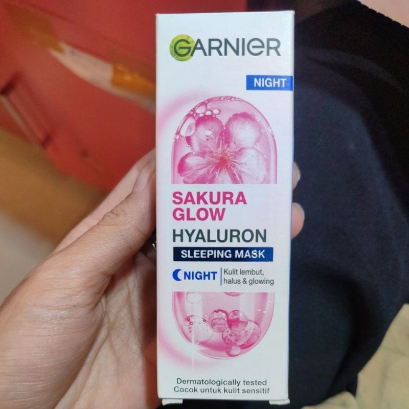 GARNIER SAKURA WHITE HYALURON NIGHT SLEEPING MASK 20GR