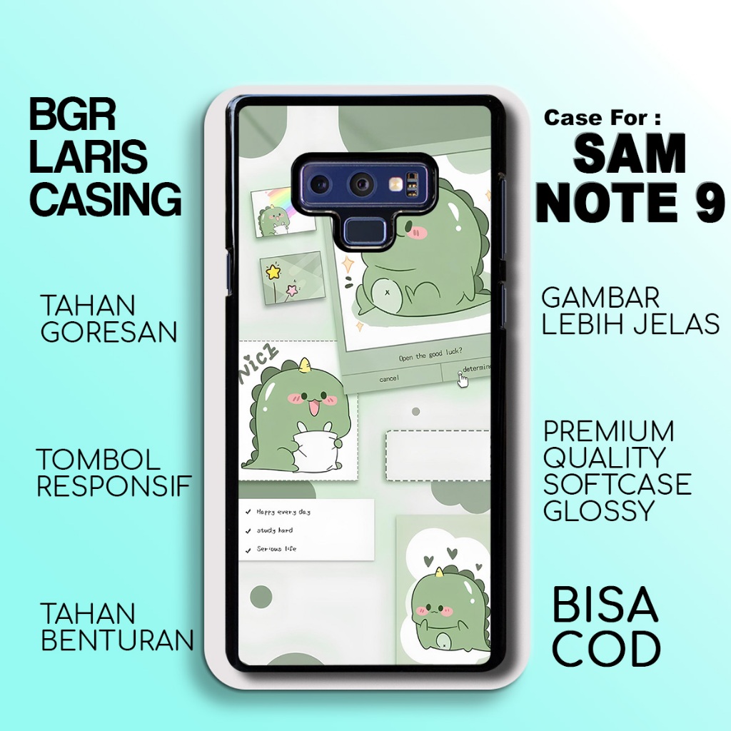 Case Samsung Note 9 Terbaru Cute Dino Casing Note 9 Termurah Hardcase Softcase Glossy Terlaris