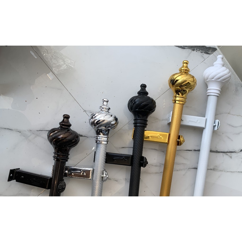 Batang Gorden Aesthetic Tirai Jendela Pintu Besi Hordeng Pintu 1 meter Full Set