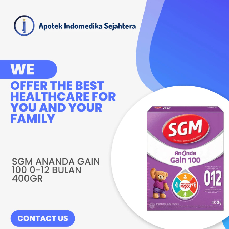 SUSU SGM ANANDA GAIN 100 0-12 BULAN/SUSU ANAK ANAK