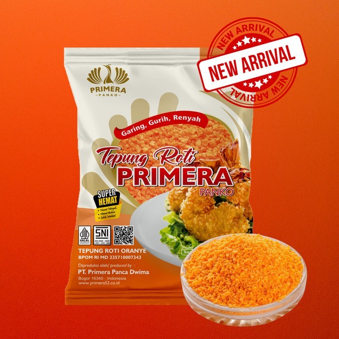 PRIMERA TEPUNG ROTI 225 GR PANKO MIX WHITE ORANGE PANIR OREN PUTIH CAMPUR