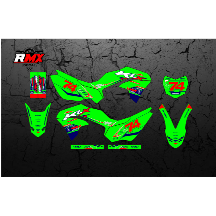 DECAL KLX 230 FULLBODY (012) DEKAL STIKER KLX 230 R S SM SE 2019 2020 2021 2022 2023 LAMA HITAM HIJA