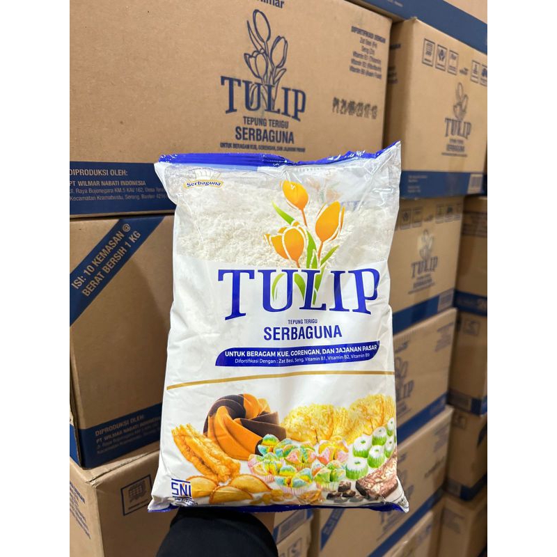 

[TERMURAH] TERIGU TULIP 1KG TEPUNG TERIGU SERBAGUNA (HARGA /2PCS)