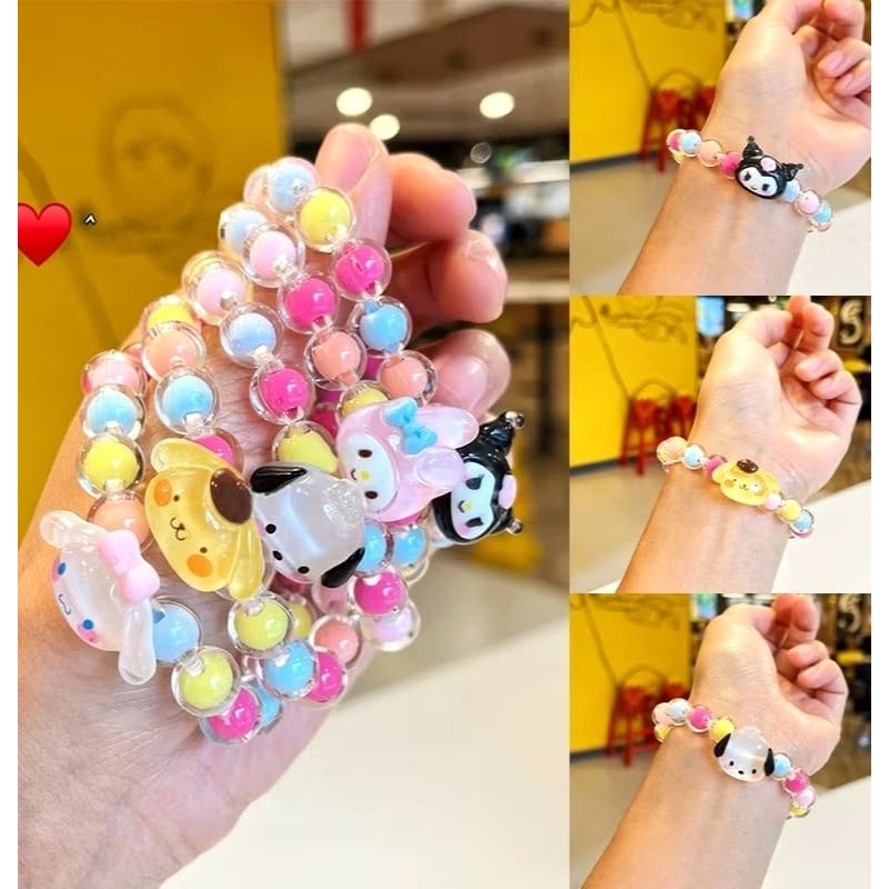 (COD) GELANG MANIK ANAK PEREMPUAN ESTETIK /GELANG MANIK SANRIO/GELANG ANAK PEREMPUAN LUCU