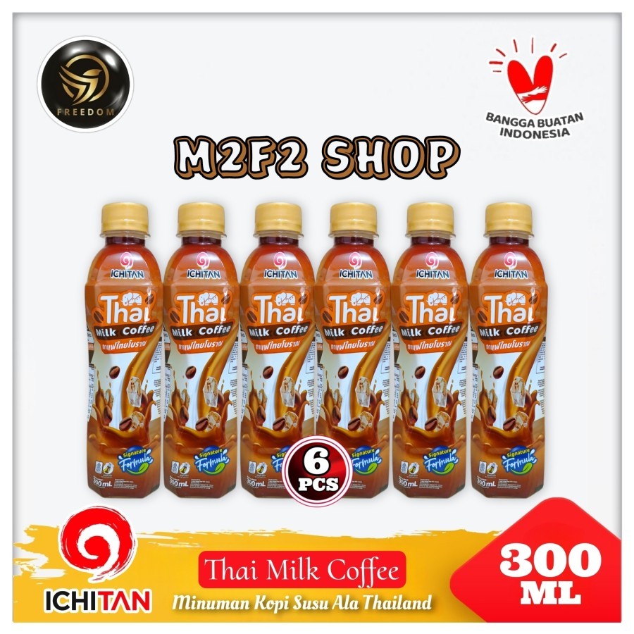 

Ichitan Thai Milk Coffee | Kopi Susu Botol Pet - 300 ml (Kemasan 6 Pcs)