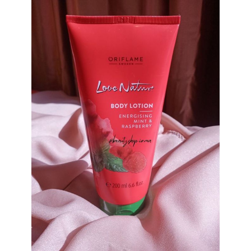 Love Nature Body Lotion Energising Mint & Raspberry