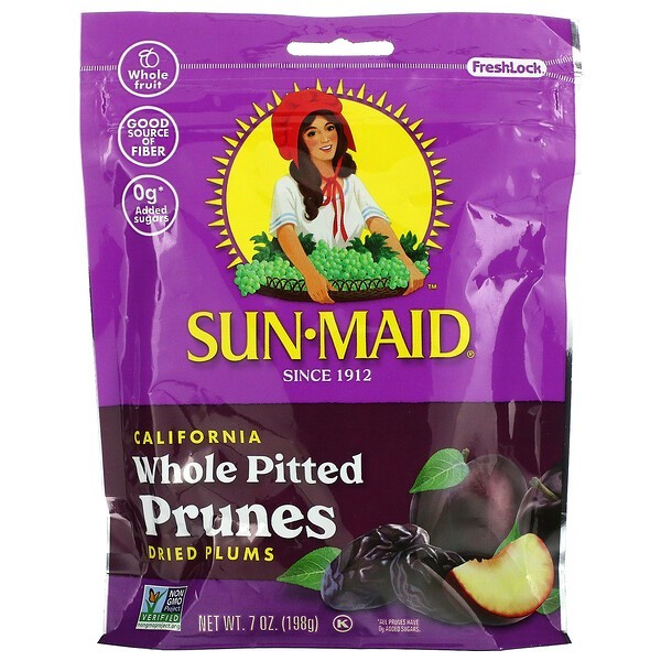 

SUNMAID Prunes whole pittes prunes dried plum California 198gr