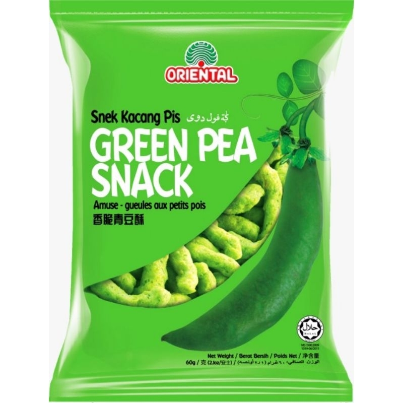 

Oriental Green Pea Snack 60g/bgks 香酥青豆酥