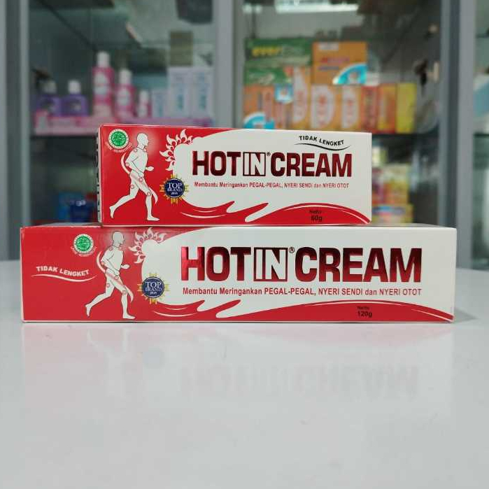 HOT IN CREAM ORIGINAL Tube 60 g & 120 g - Pereda Nyeri Sendi dan Otot